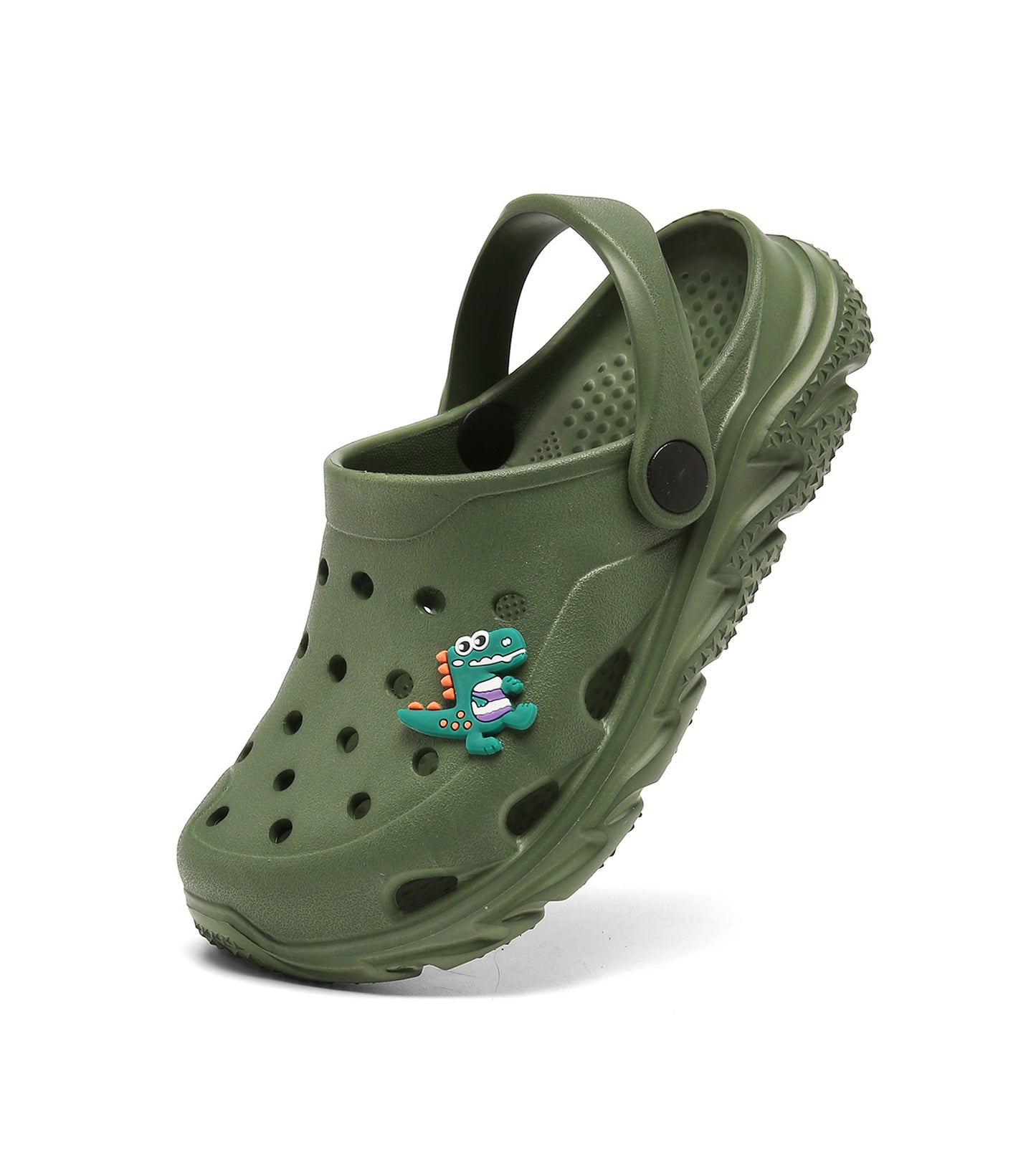 SportTread Toddler Kids Clogs NED-9159 (Army Green)