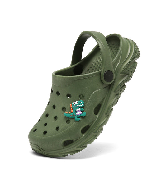 SportTread Toddler Kids Clogs NED-9159 (Army Green)