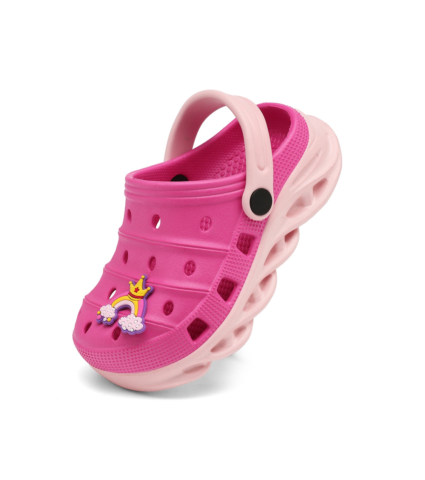 Double-Density FlexiStride Kids Clogs NED-723 (Rose Red/Pink)