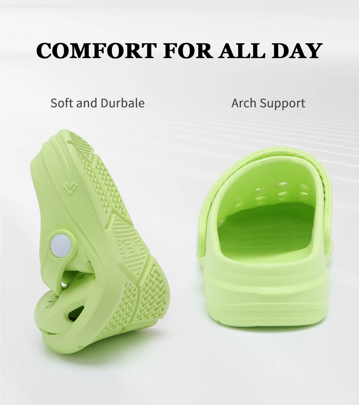 Classic Toddler Kids Clogs NED-6839 (Apple Green)