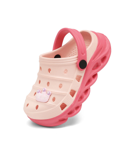 Double-Density FlexiStride Kids Clogs NED-723 (Pink/Red)