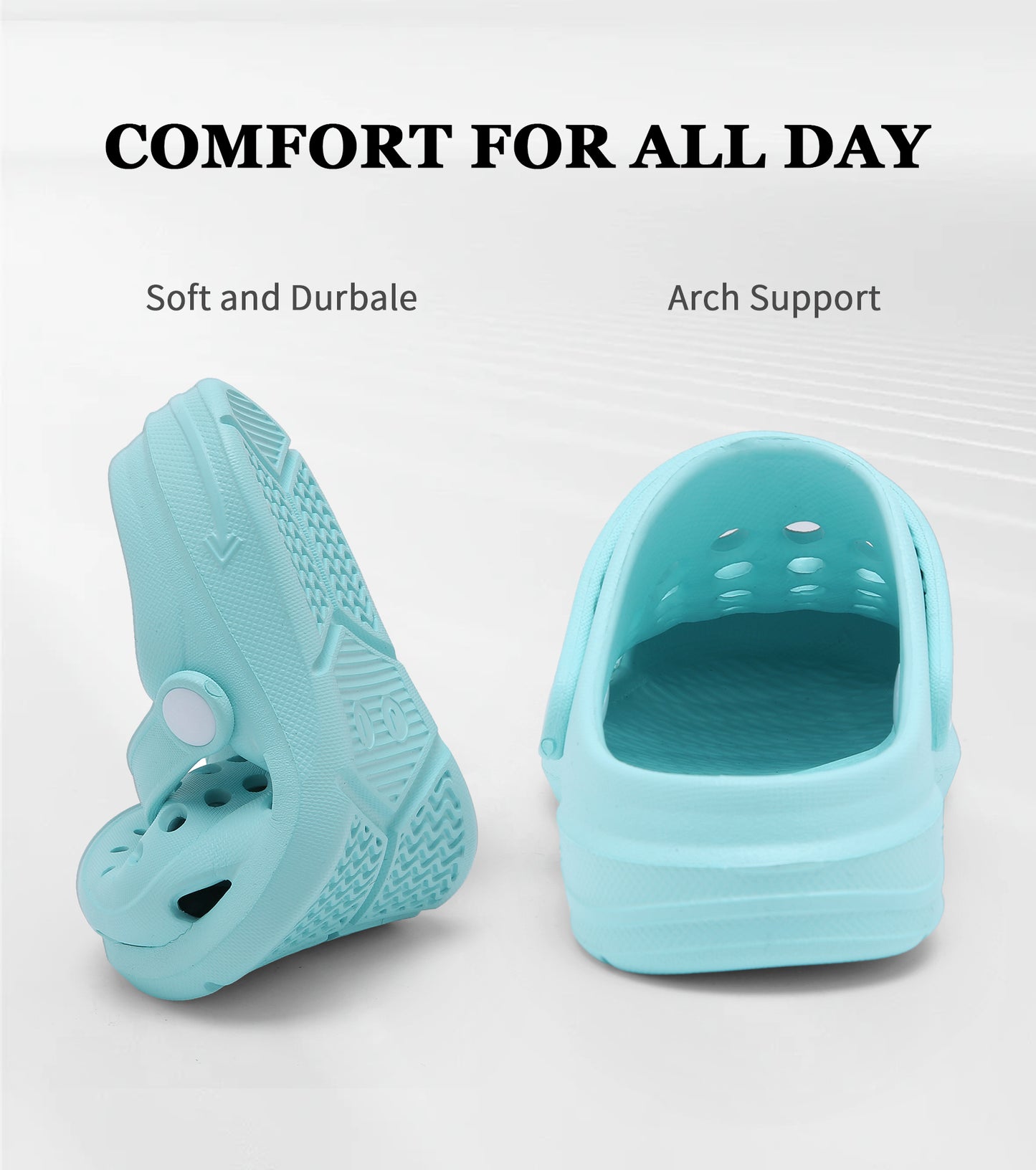 Classic Toddler Kids Clogs NED-6839 (Water Blue)