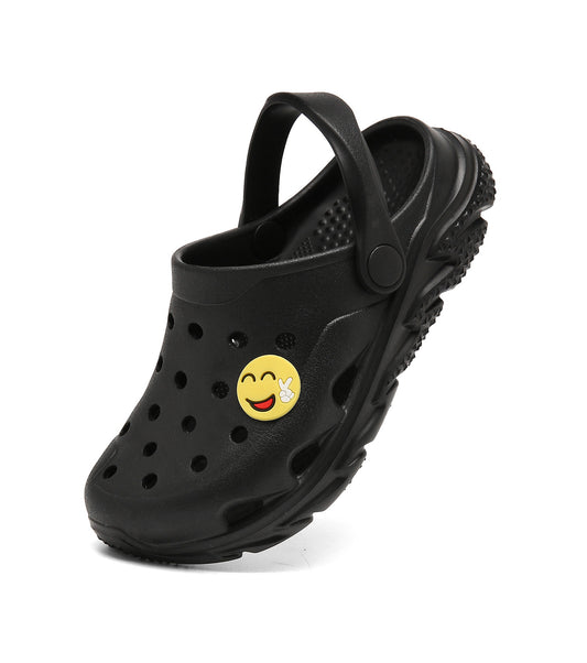 SportTread Toddler Kids Clogs NED-9159 (Black)