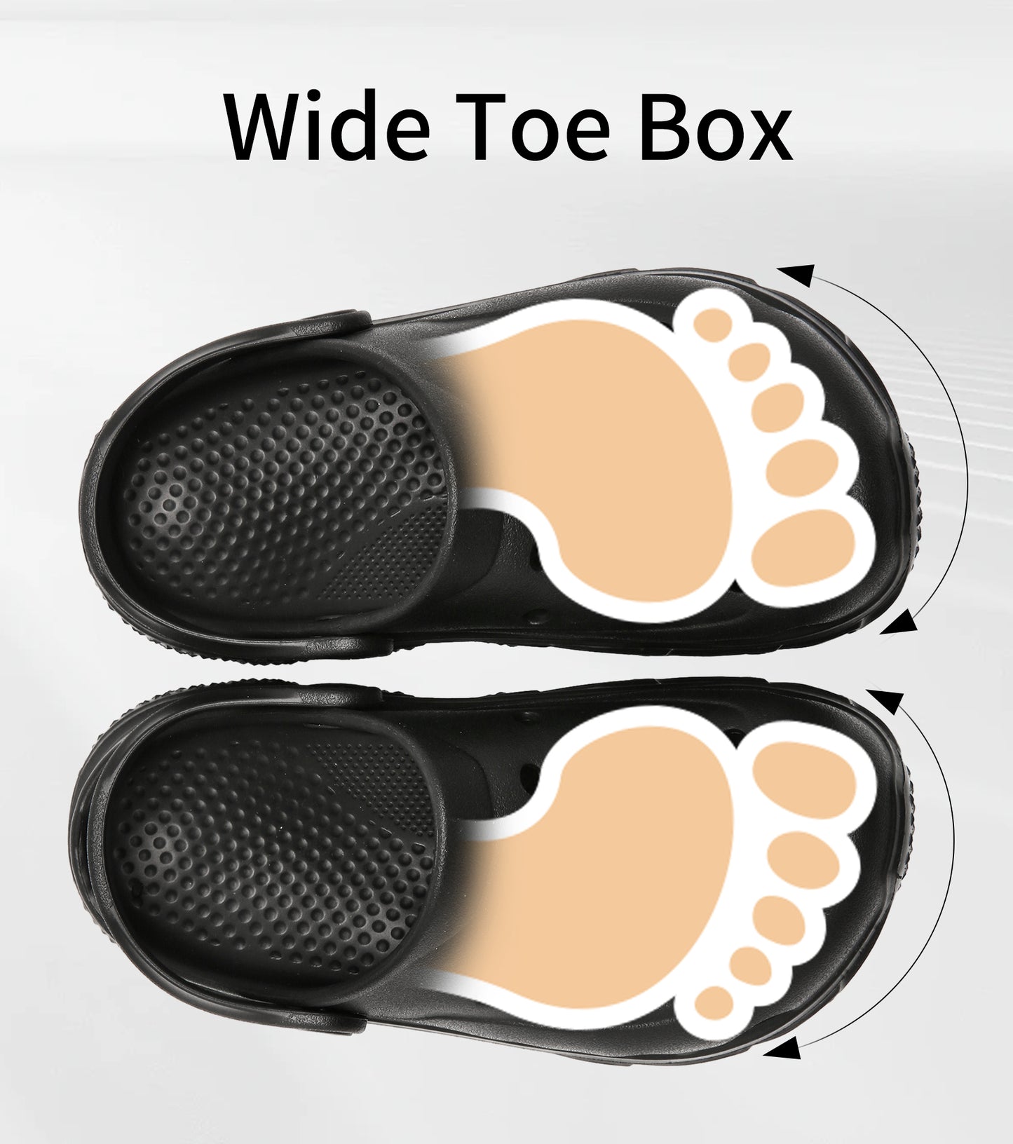 SportTread Toddler Kids Clogs NED-9159 (Black)
