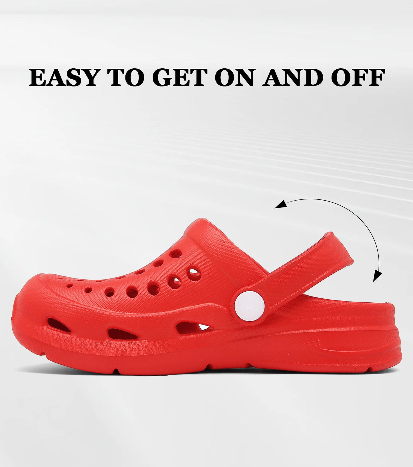 Classic Toddler Kids Clogs NED-6839 (Red)