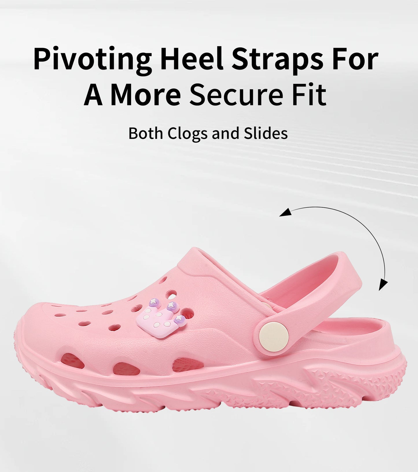 SportTread Toddler Kids Clogs NED-9159 (Pink)