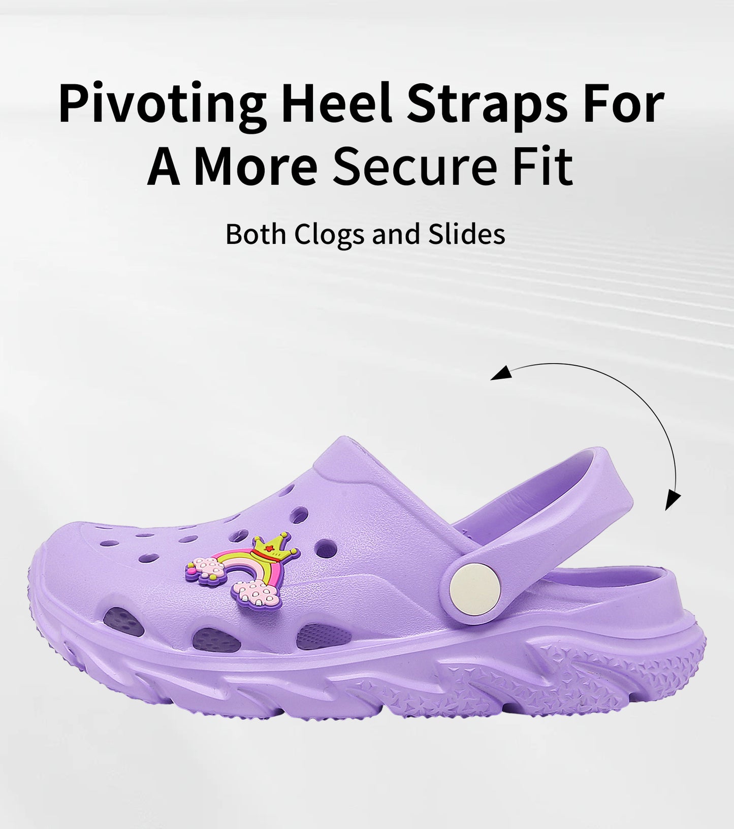 SportTread Toddler Kids Clogs NED-9159 (Purple)