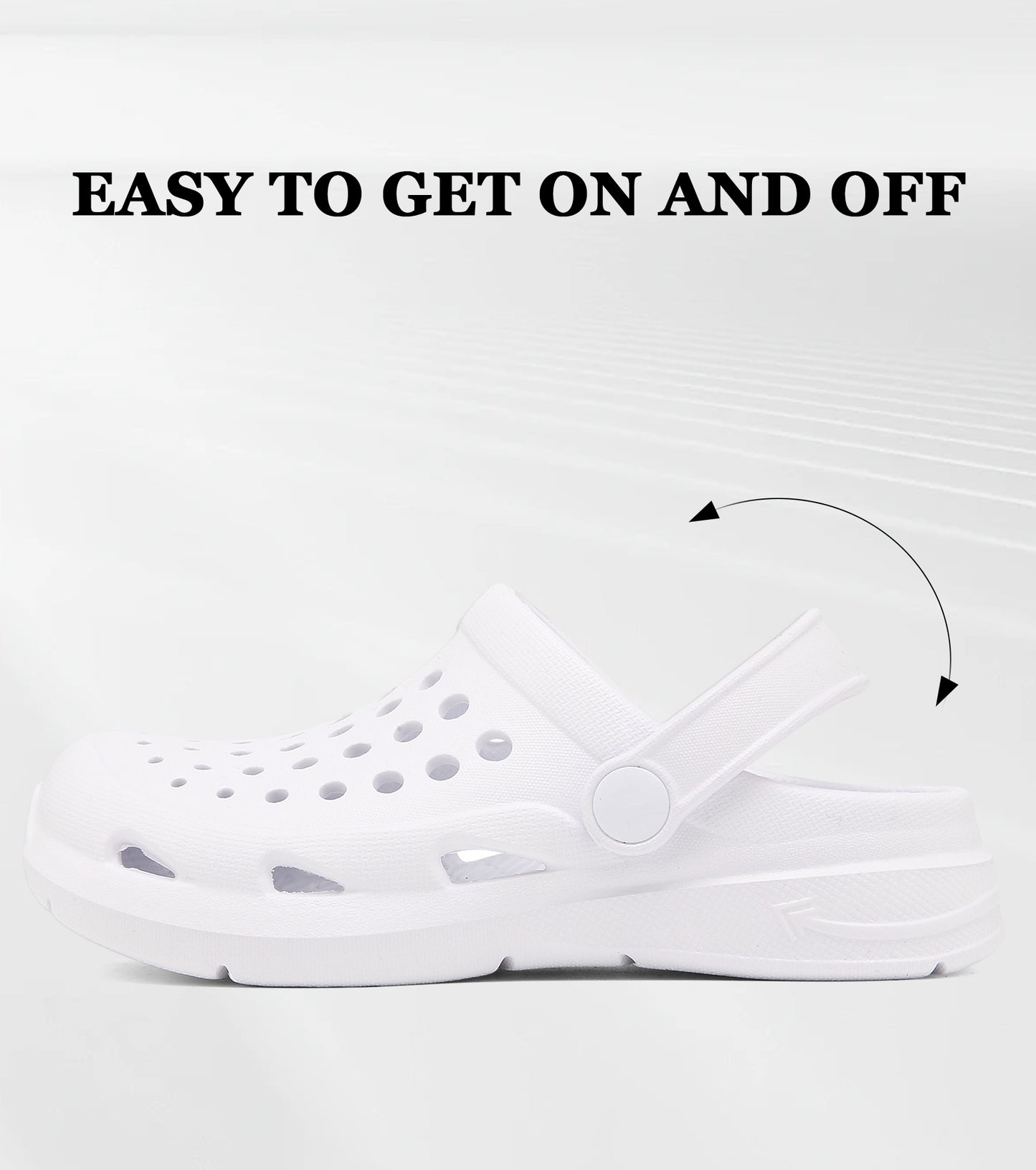Classic Toddler Kids Clogs NED-6839 (White)
