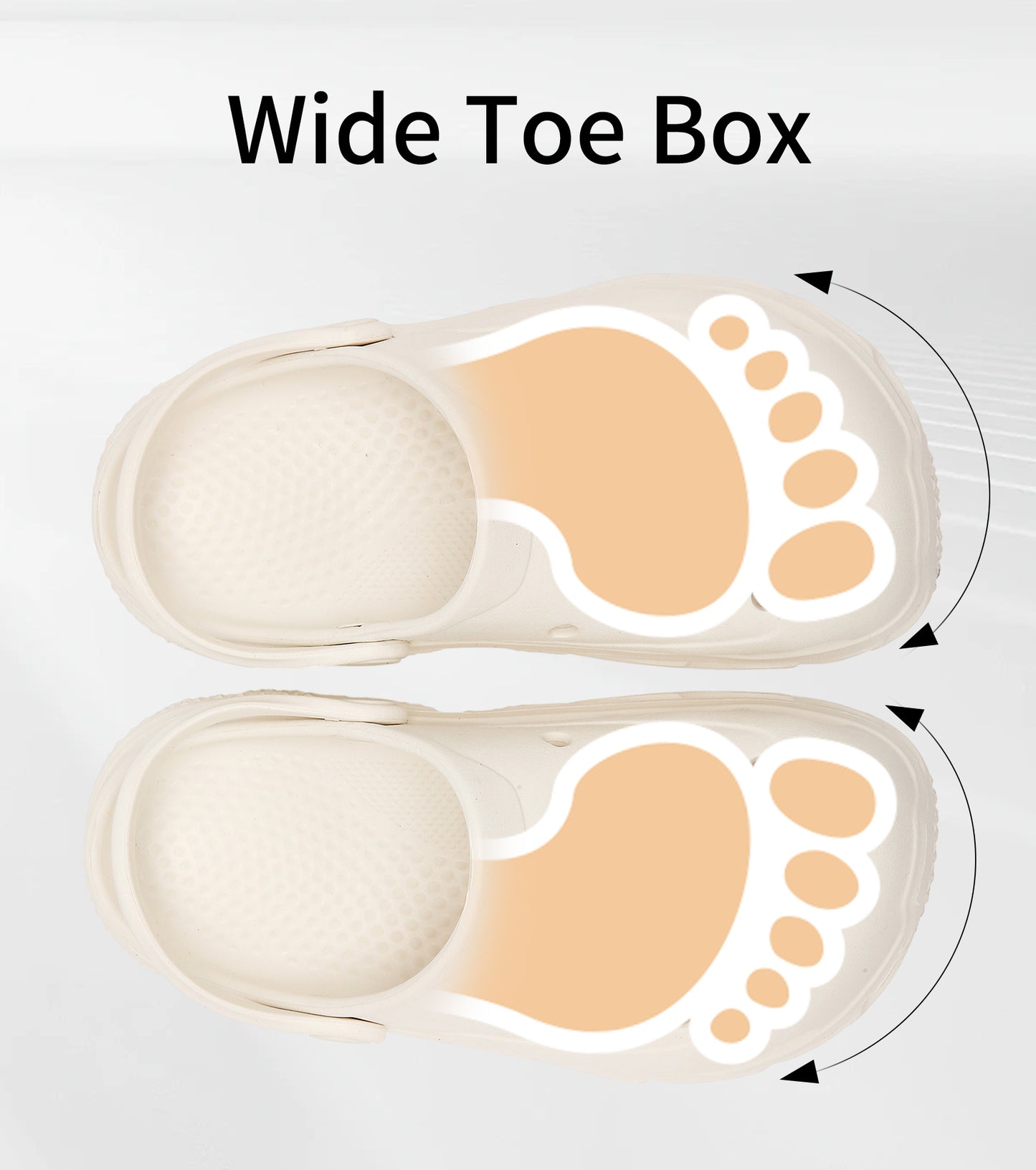 SportTread Toddler Kids Clogs NED-9159 (White)