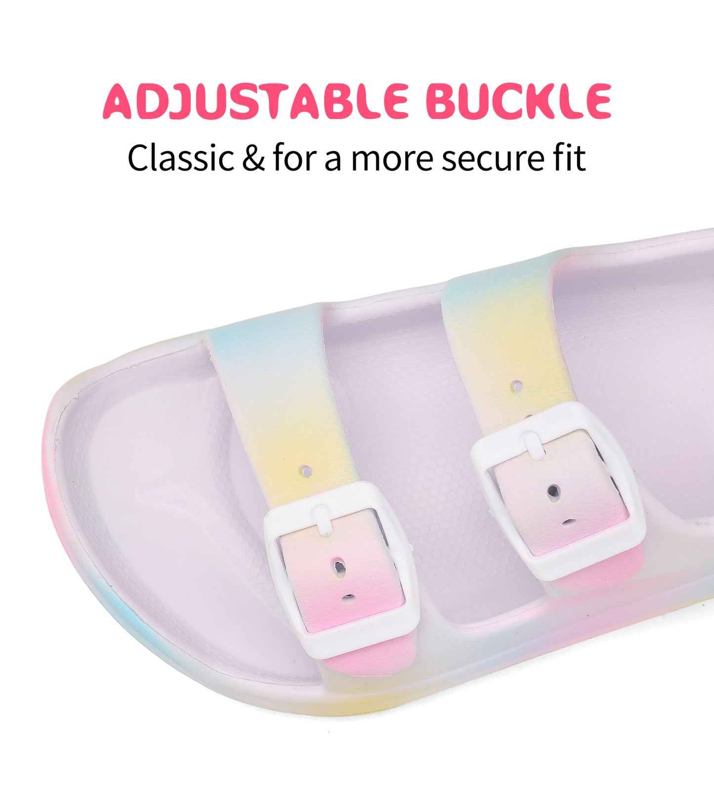Buckle Adjustable Kid Water Sandals NED-6002 (Rainbow)