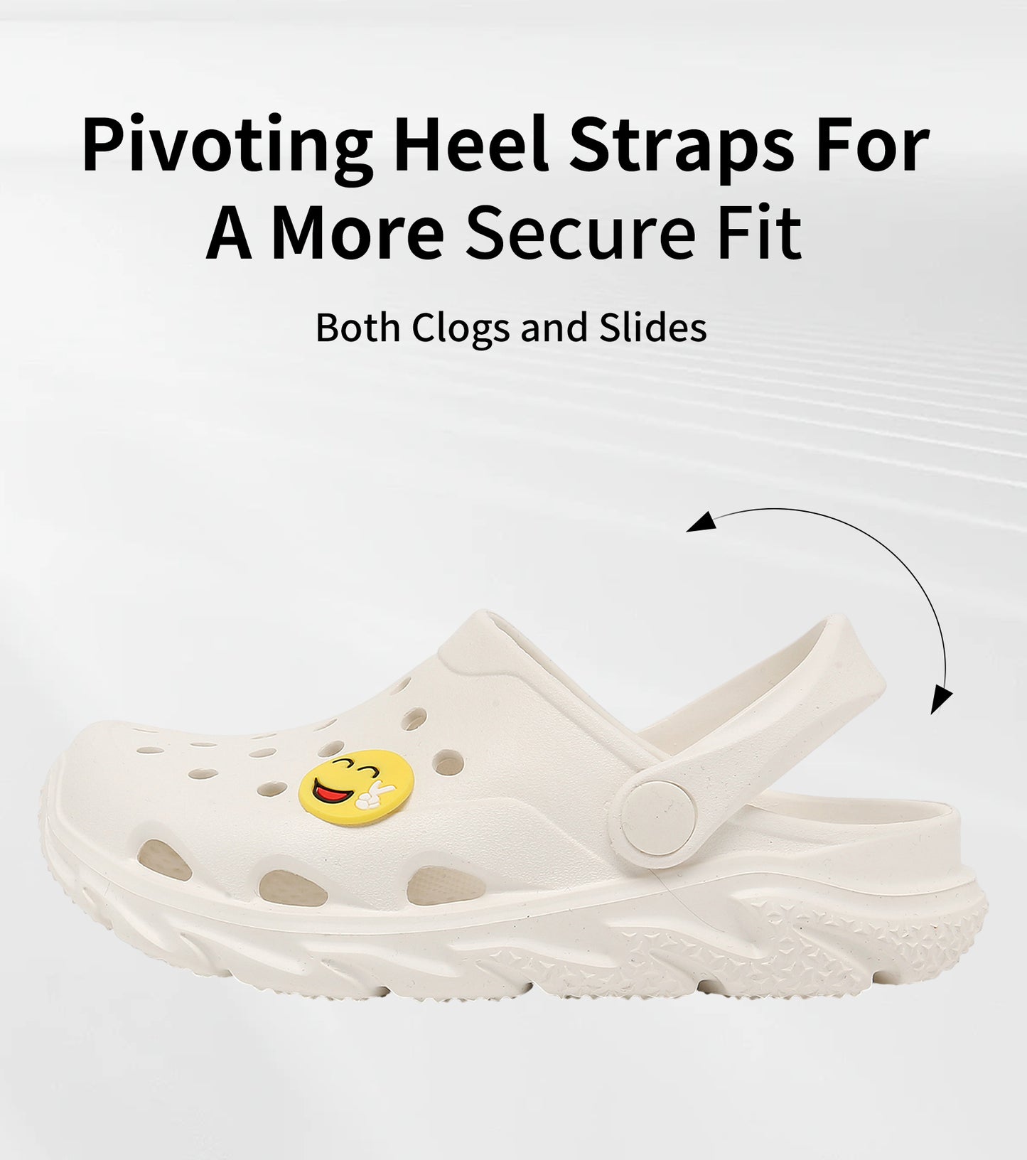 SportTread Toddler Kids Clogs NED-9159 (White)