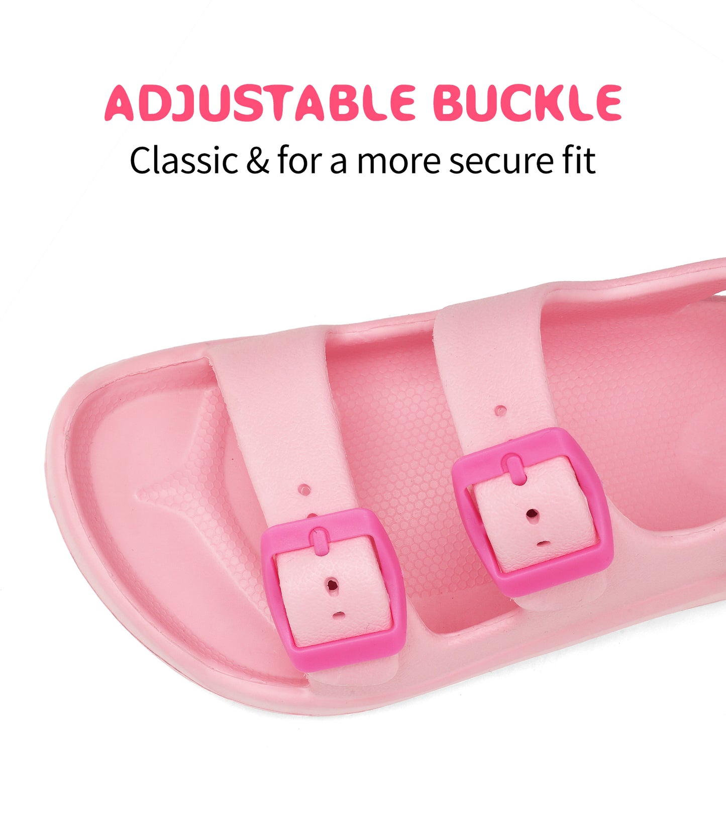 Buckle Adjustable Kid Water Sandals NED-6002 (Pink)