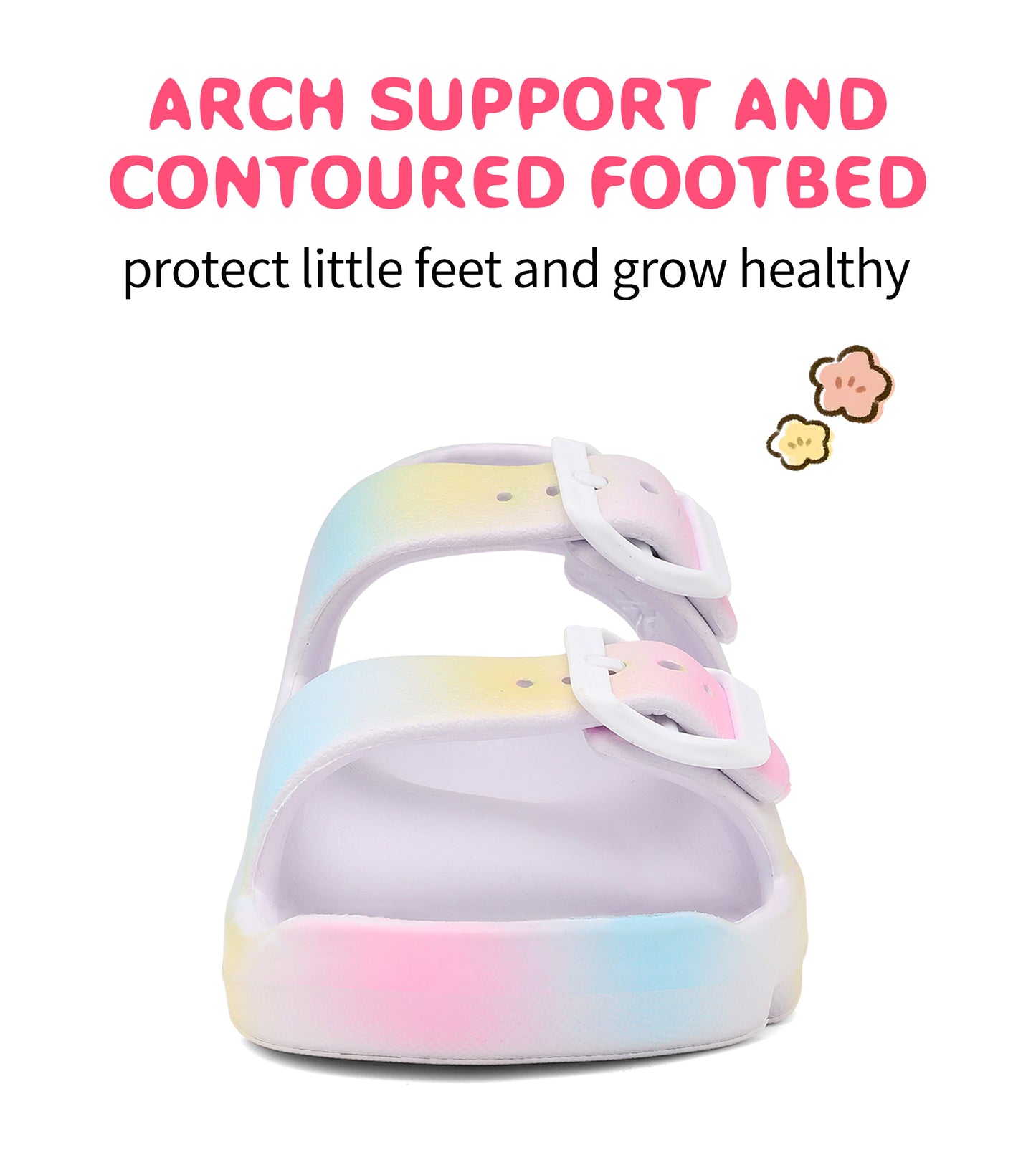 Buckle Adjustable Kid Water Sandals NED-6002 (Rainbow)