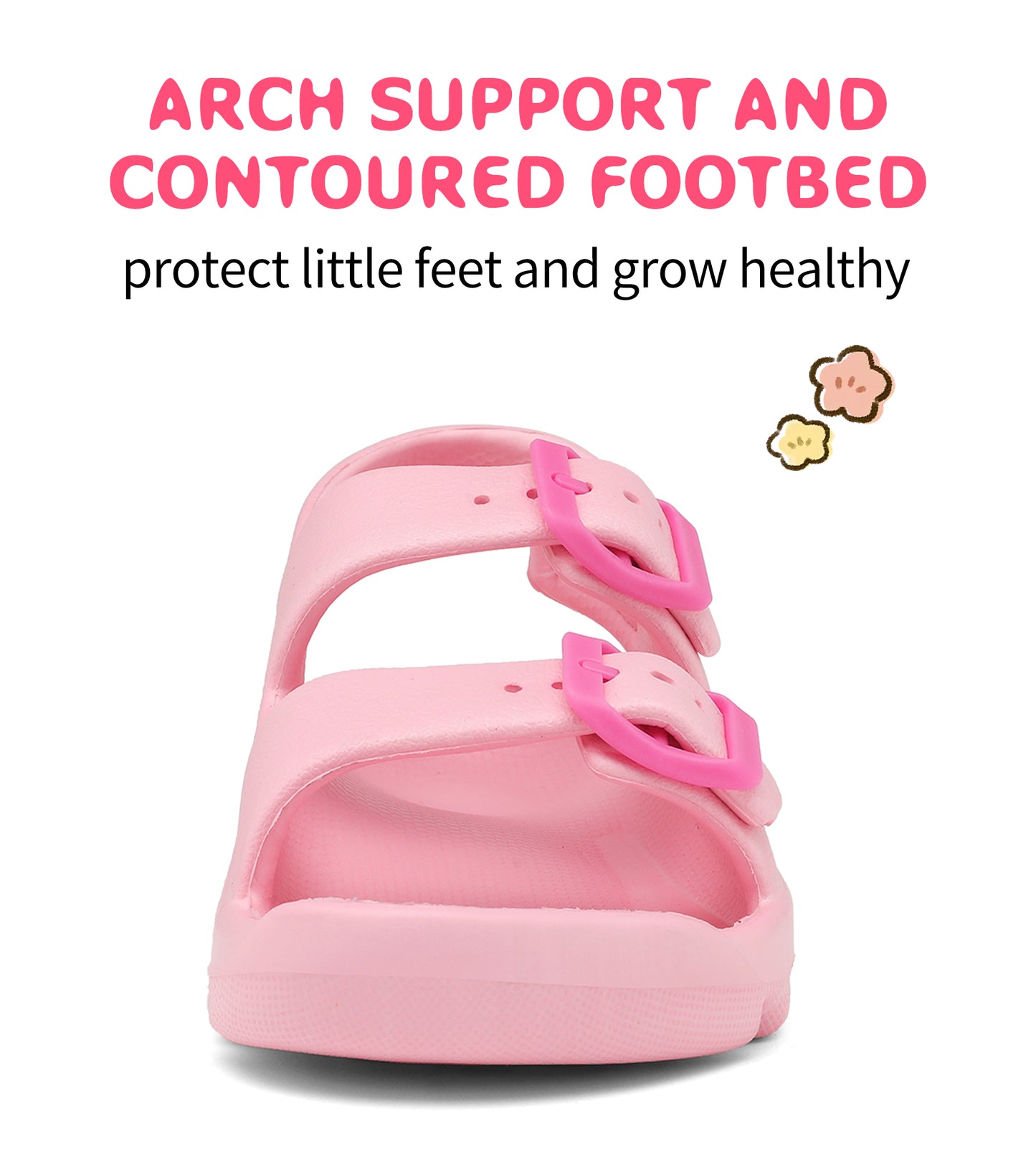 Buckle Adjustable Kid Water Sandals NED-6002 (Pink)