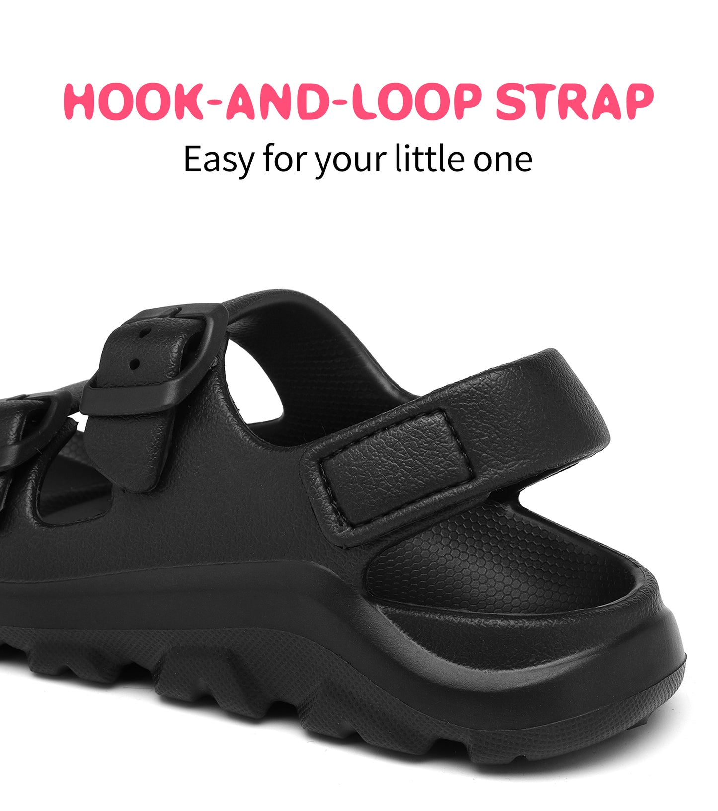 Buckle Adjustable Kid Water Sandals NED-6002 (Black)
