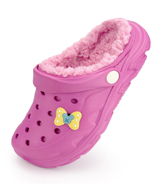 SportTread Toddler Winter Clogs NED-9159 (Hot Pink Lined)