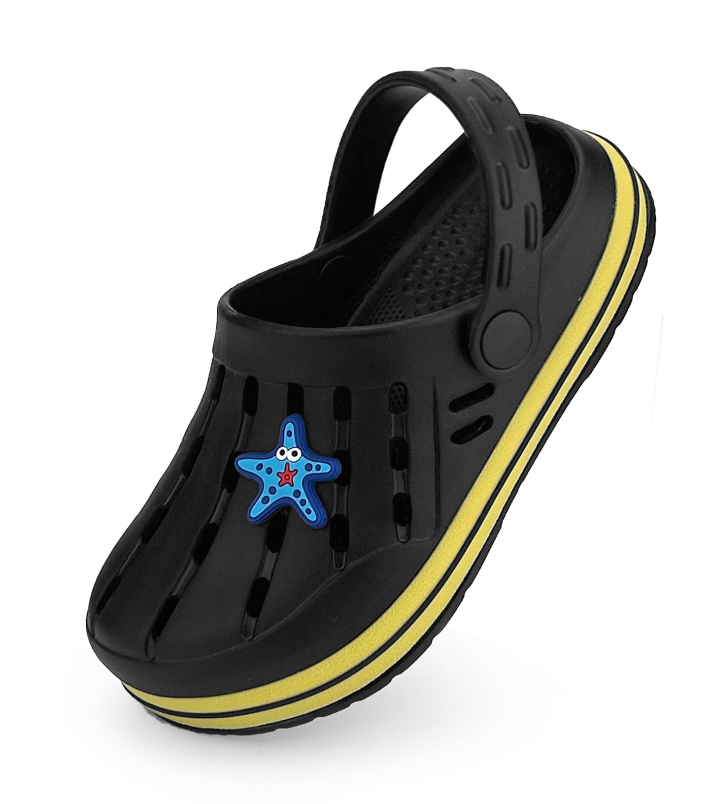 Glitter Toddler Kids Clogs NED-6859 (Black)