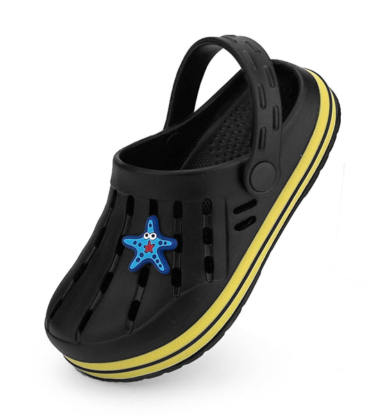 Glitter Toddler Kids Clogs NED-6859 (Black)