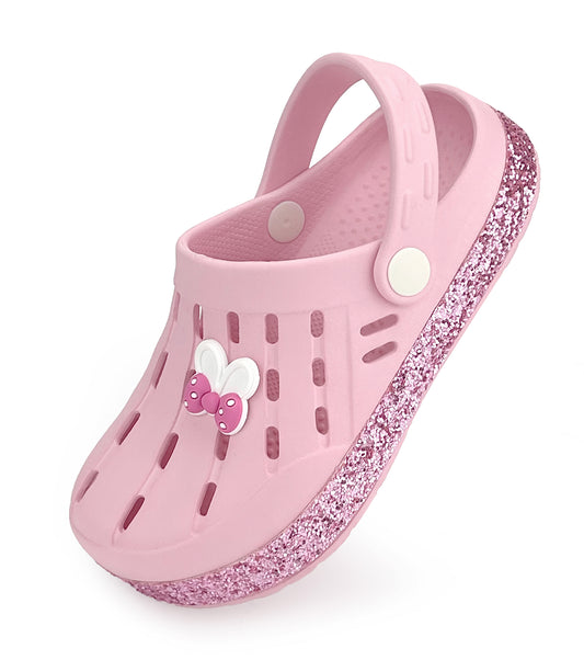 Glitter Toddler Kids Clogs NED-6859 (Pink)