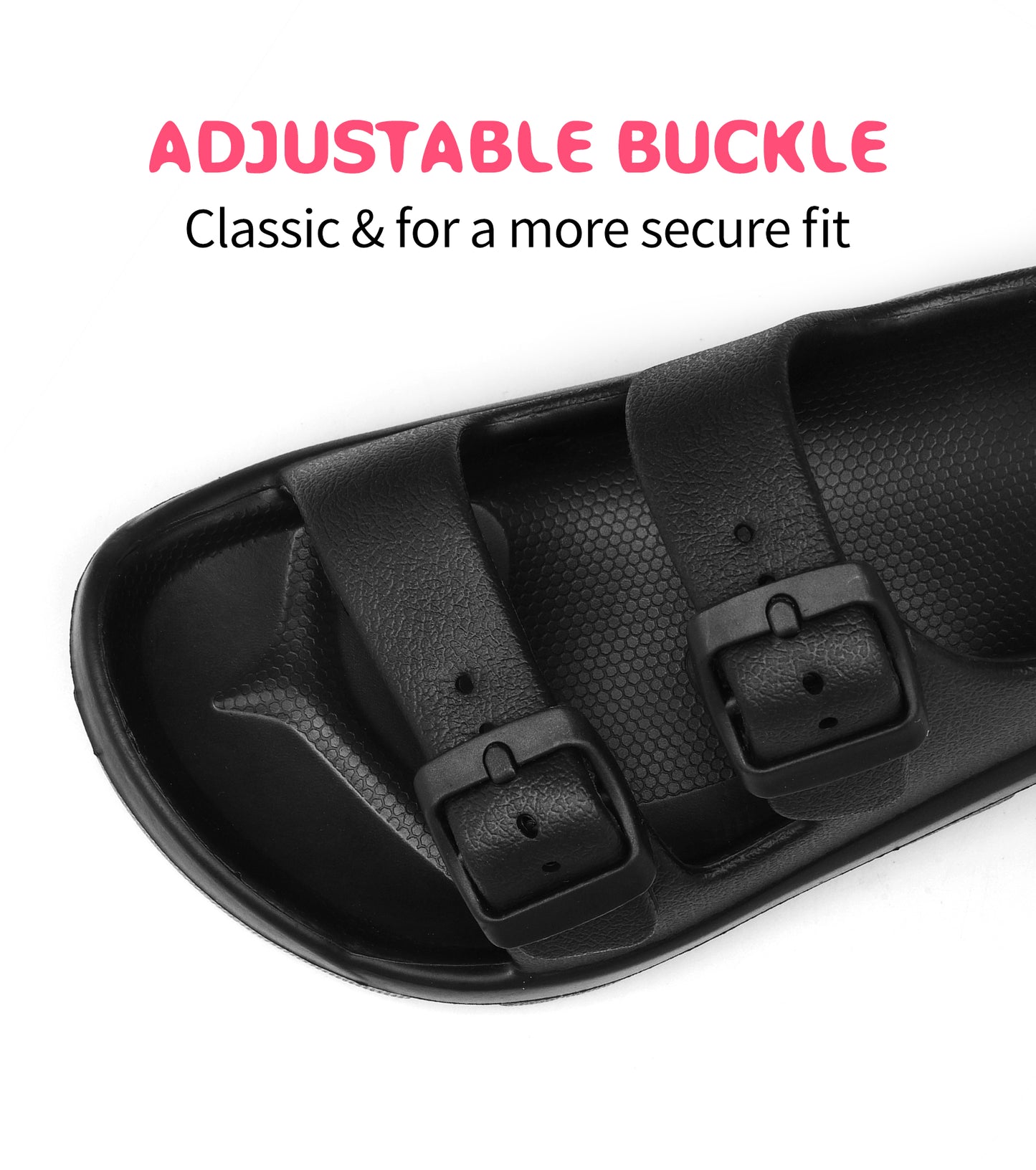 Buckle Adjustable Kid Water Sandals NED-6002 (Black)