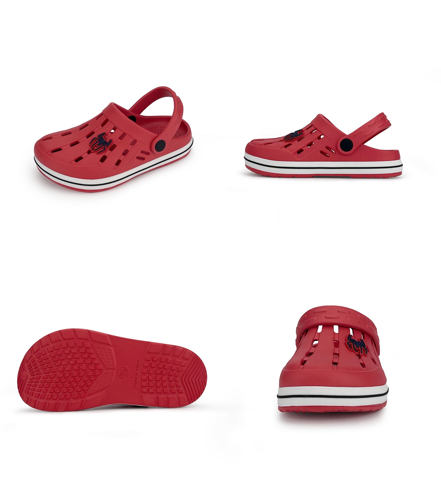 Glitter Toddler Kids Clogs NED-6859 (Red)