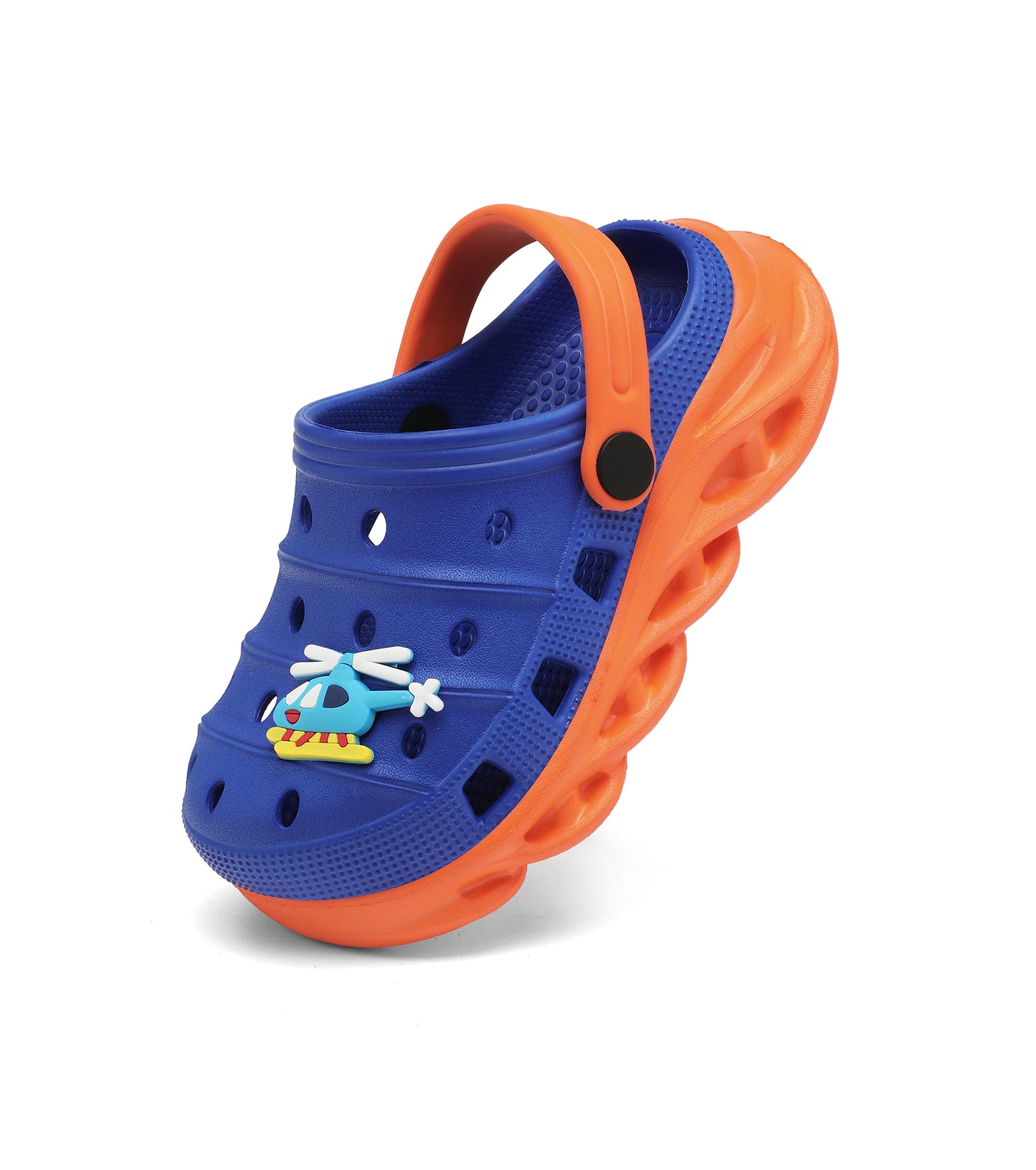Double-Density FlexiStride Kids Clogs NED-723 (KleinBlue/Orange)
